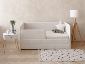 Диван-кровать Happy (айвори) в Лебедёвке - lebedyovka.mebel-nsk.ru | фото