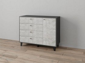 Комод «Катрин-13» (графит/мальта) в Лебедёвке - lebedyovka.mebel-nsk.ru | фото