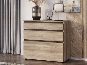 Комод КМ-01 Энигма (венге/дуб каньон) в Лебедёвке - lebedyovka.mebel-nsk.ru | фото