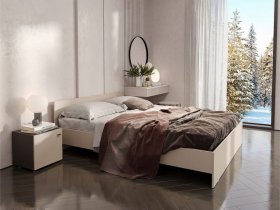 Кровать двухспальная 1,6м Гиза в Лебедёвке - lebedyovka.mebel-nsk.ru | фото