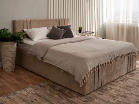 Кровать двуспальная 1,4м с подъем. мех. Леванте в Лебедёвке - lebedyovka.mebel-nsk.ru | фото