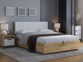 Кровать двуспальная 1,6м Юлия в Лебедёвке - lebedyovka.mebel-nsk.ru | фото