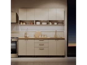 Кухонный гарнитур Орма 2,0м в Лебедёвке - lebedyovka.mebel-nsk.ru | фото