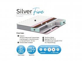 Матрас Silver Five в Лебедёвке - lebedyovka.mebel-nsk.ru | фото