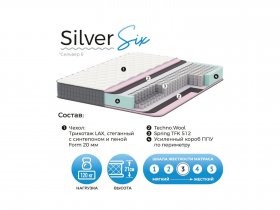 Матрас Silver Six в Лебедёвке - lebedyovka.mebel-nsk.ru | фото