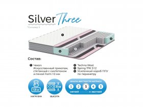 Матрас Silver Three в Лебедёвке - lebedyovka.mebel-nsk.ru | фото