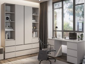 Модульная детская Люмо (кашемир) в Лебедёвке - lebedyovka.mebel-nsk.ru | фото