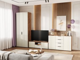 Модульная стенка Соната в Лебедёвке - lebedyovka.mebel-nsk.ru | фото
