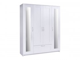 Шкаф комби 4 двери и 1 ящик Сириус в Лебедёвке - lebedyovka.mebel-nsk.ru | фото