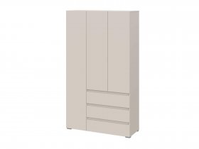 Шкаф трехстворчатый с ящиками Люмо ШК-06 в Лебедёвке - lebedyovka.mebel-nsk.ru | фото