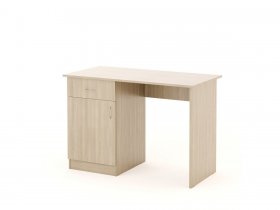 Стол письменный СП-01 (Биг) ясень шимо светлый в Лебедёвке - lebedyovka.mebel-nsk.ru | фото