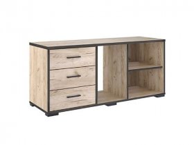 Тумба 1200 Тм075.0 Гермес лофт (дуб крафт серый) в Лебедёвке - lebedyovka.mebel-nsk.ru | фото