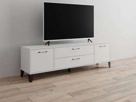 Тумба под ТВ Парус-13 (белый) в Лебедёвке - lebedyovka.mebel-nsk.ru | фото